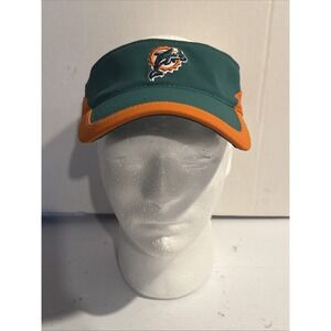 Vintage Miami Dolphins NFL Football Reebok‎ Visor Hat Cap Old Logo 90s NICE New